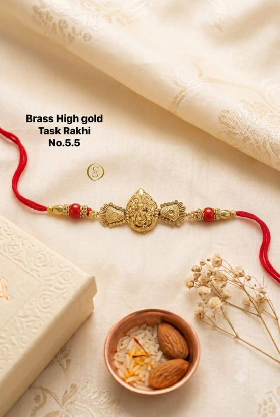 Amrah Wholesale Brass High Gold Task Rakhi 1 Collection