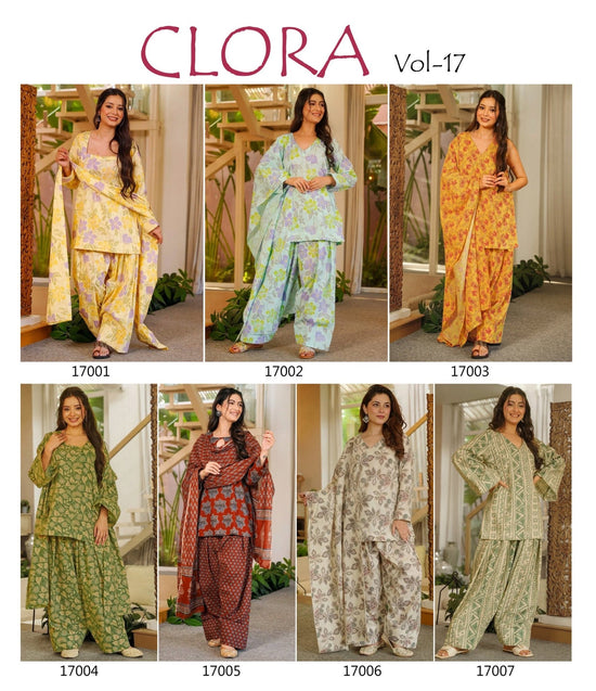 Amrah Clora Vol 17 Kurti Set Wholesale Catalogue - Amrah Wholesale