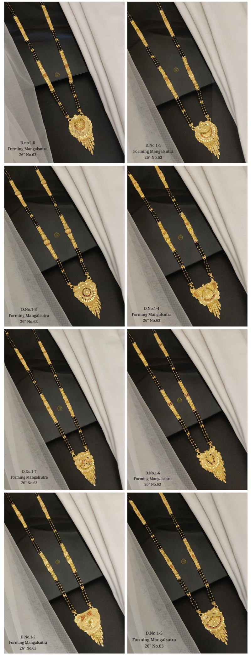 Amrah Wholesale Forming Golden Mangalsutra 26 Brass Gold Forming Set