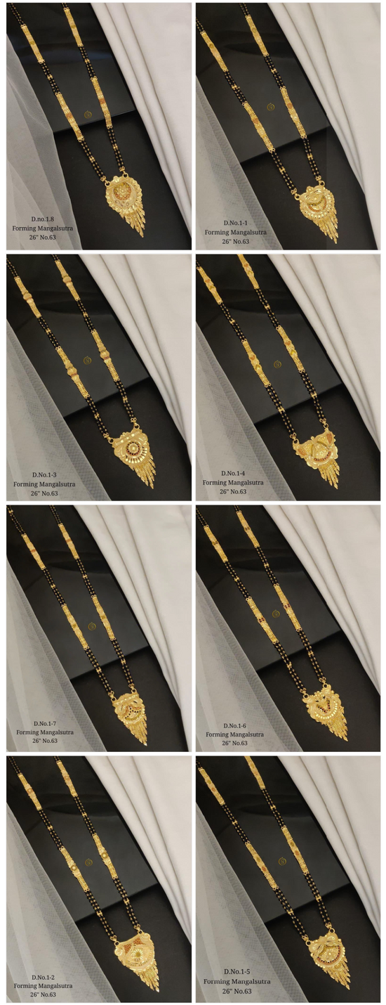 Amrah Wholesale Forming Golden Mangalsutra 26 Brass Gold Forming Set