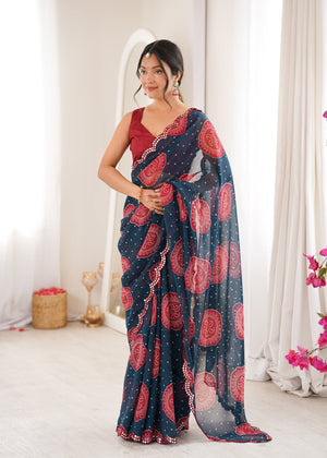 Amrah Wholesale Gola Vol 1 Georgette Saree - Amrah Wholesale