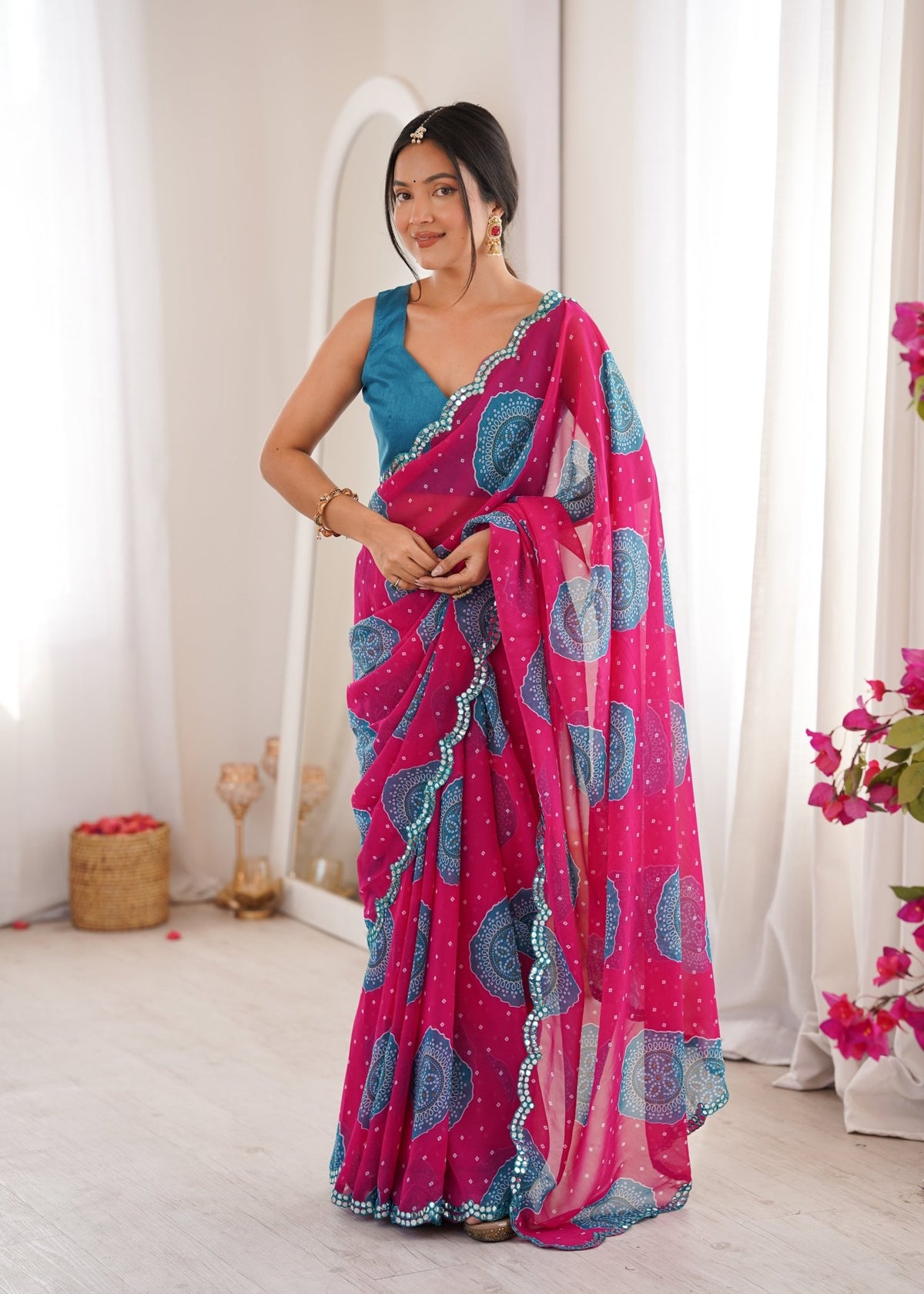 Amrah Wholesale Gola Vol 1 Georgette Saree - Amrah Wholesale