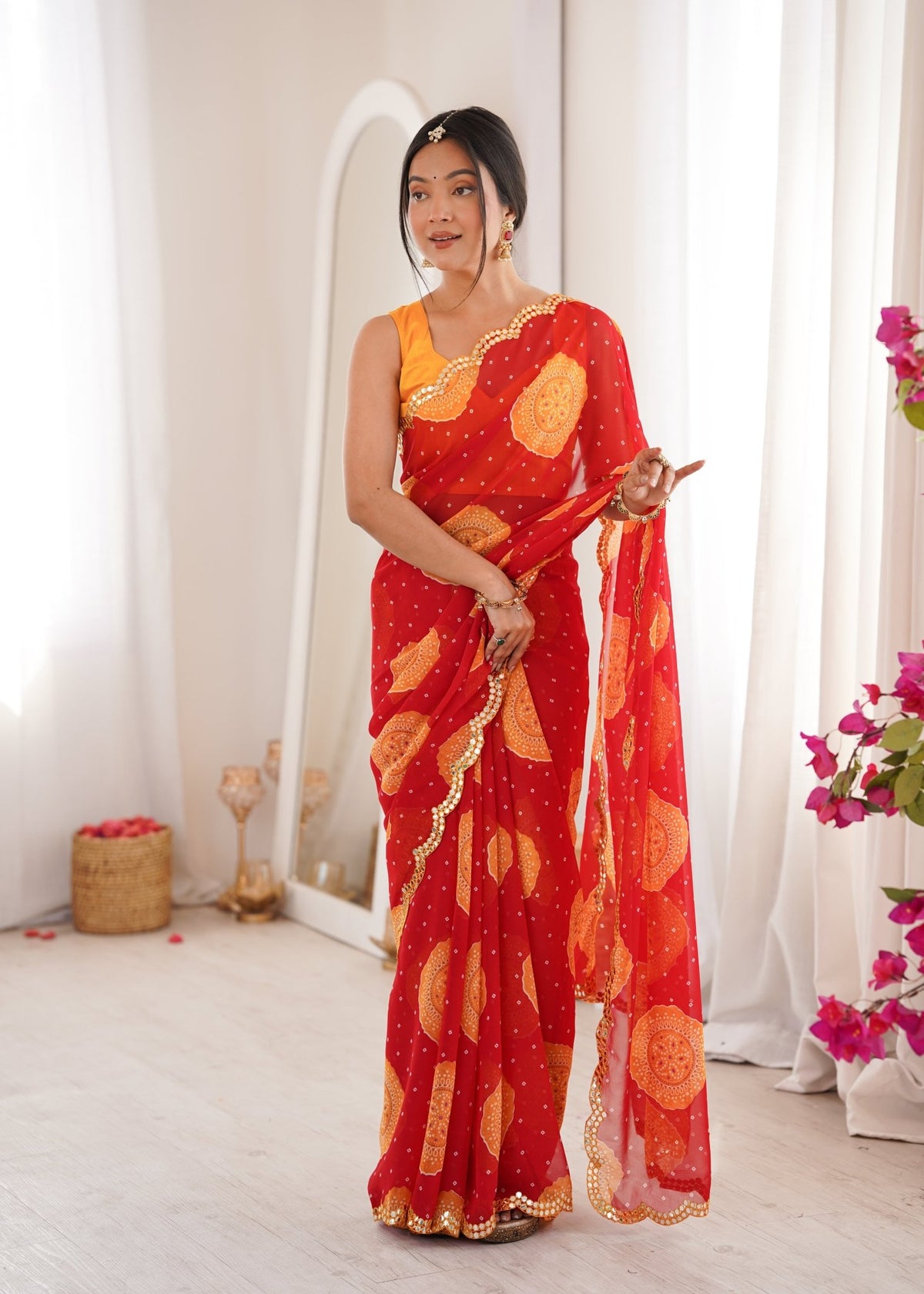 Amrah Wholesale Gola Vol 1 Georgette Saree - Amrah Wholesale