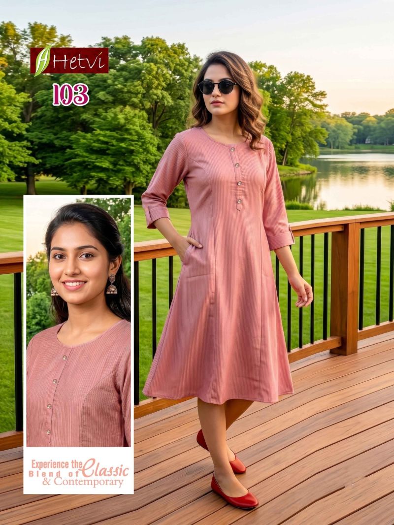 Amrah Hetvi Karitva Silk Umbrella Kurti