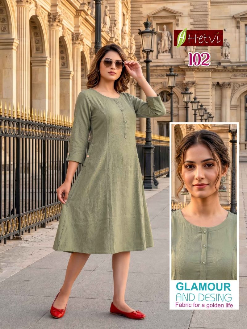 Amrah Hetvi Karitva Silk Umbrella Kurti