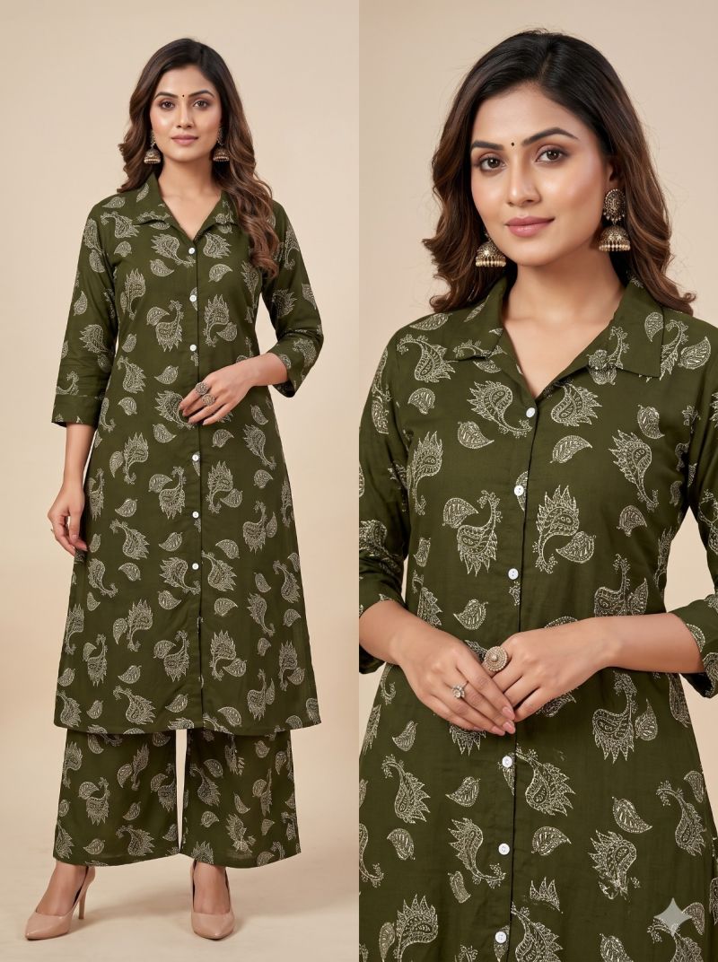 Amrah Jinu Combo Rayon Printed Kurti Pant Set - Amrah Wholesale