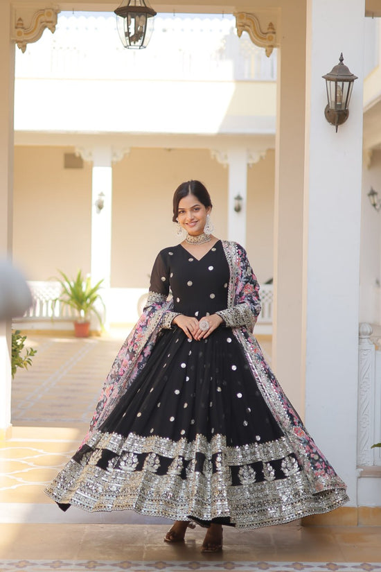 Amrah Ka 1078 Faux Georgette Gown Collection