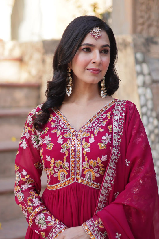 Amrah Wholesale Ka 1147 Faux Georgette Gown