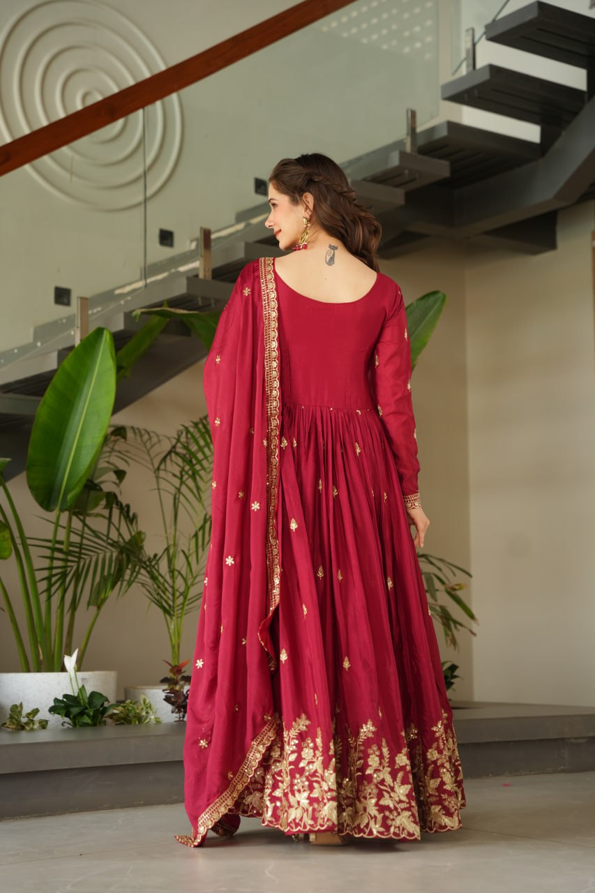 Amrah Wholesale Ka 1166 Chinon Gown