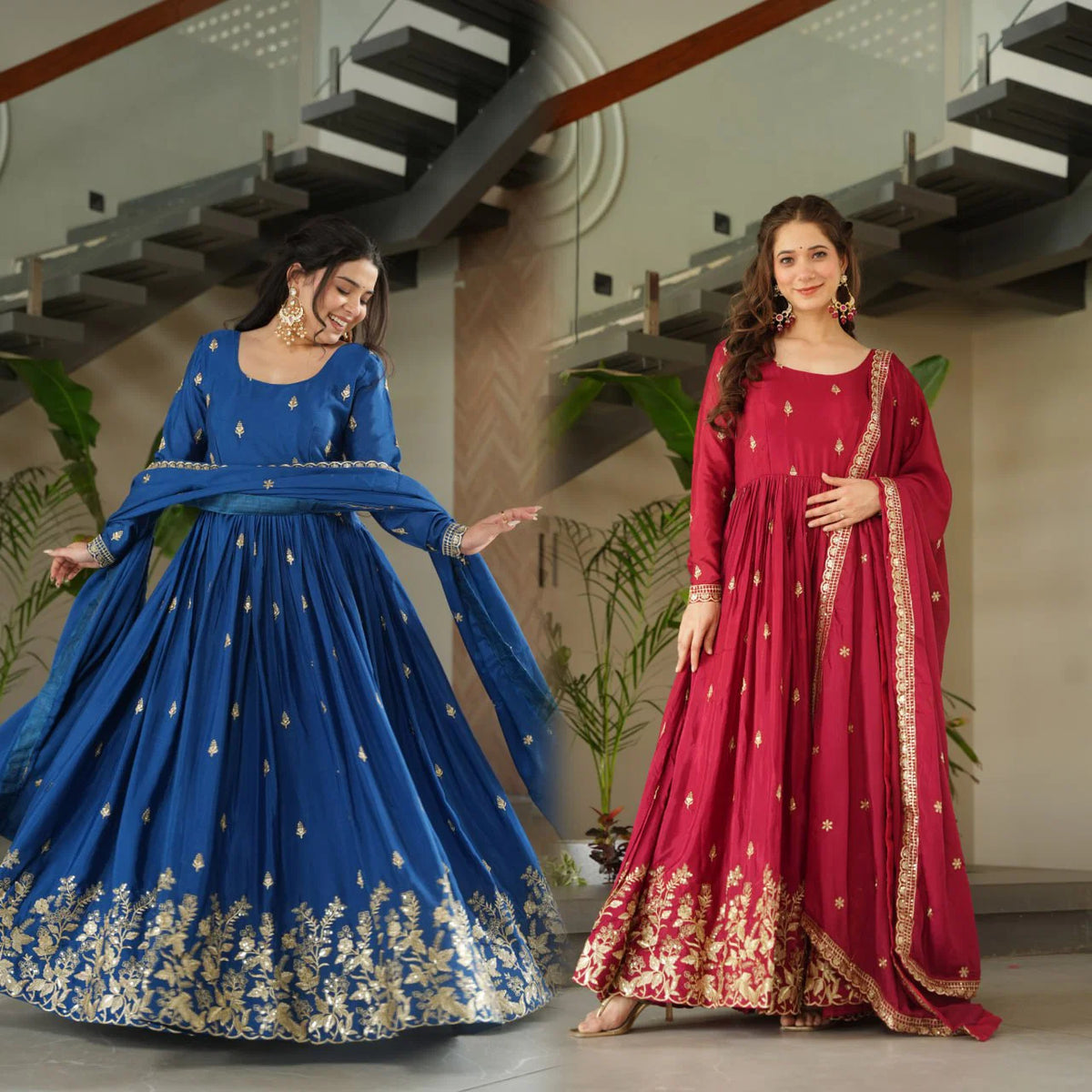Amrah Wholesale Ka 1166 Chinon Gown