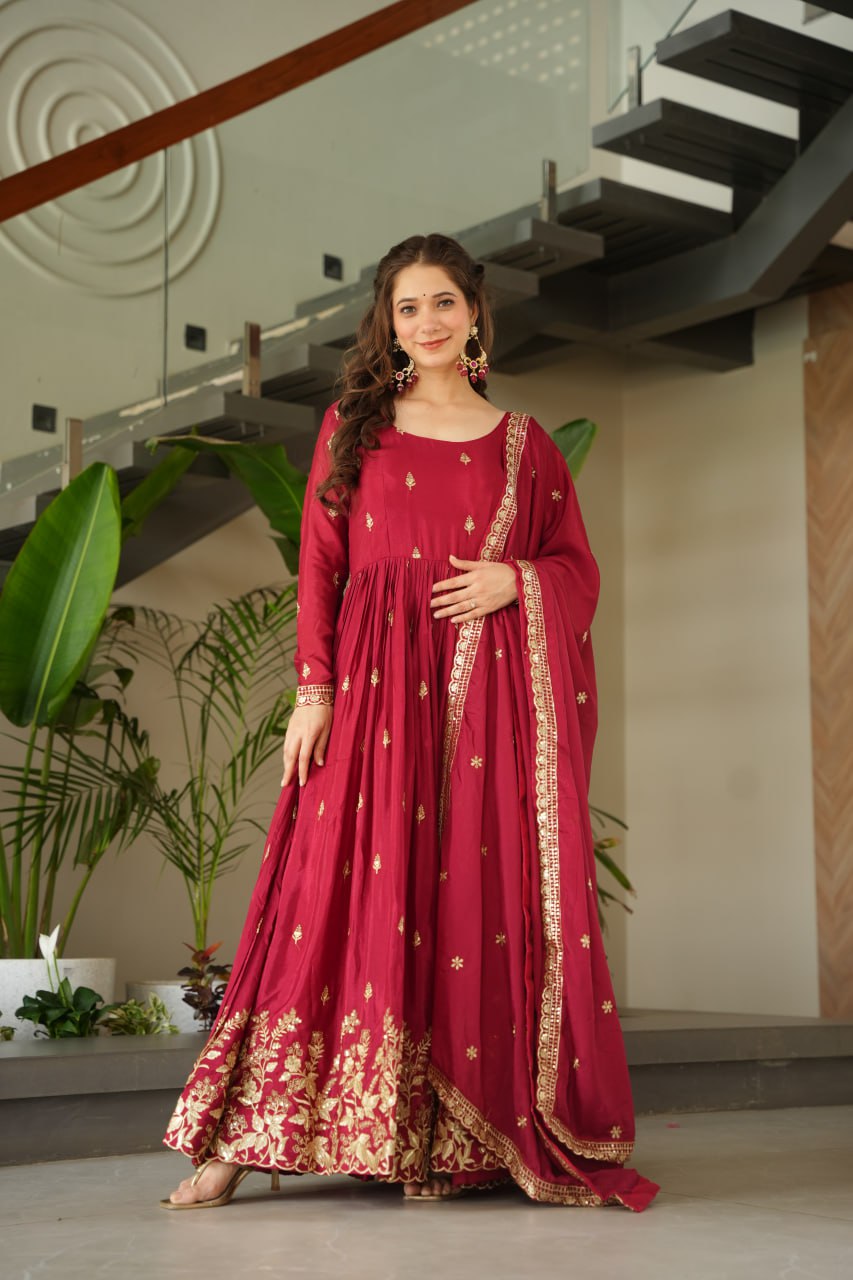 Amrah Wholesale Ka 1166 Chinon Gown