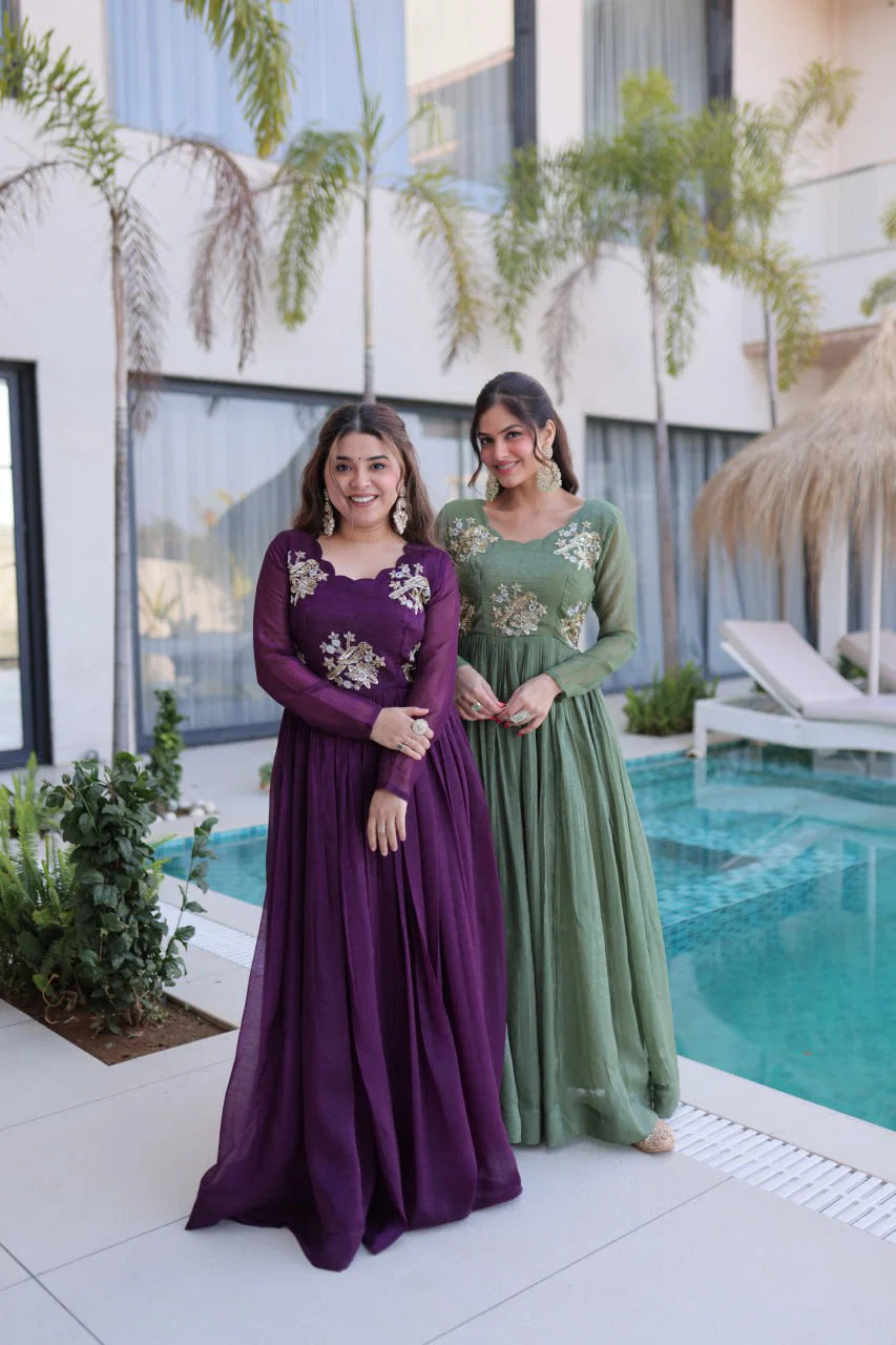 Amrah Ka 1222 Fancy Fabric Gown Collection