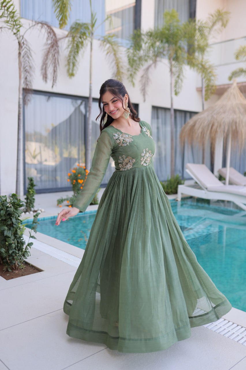 Amrah Ka 1222 Fancy Fabric Gown Collection