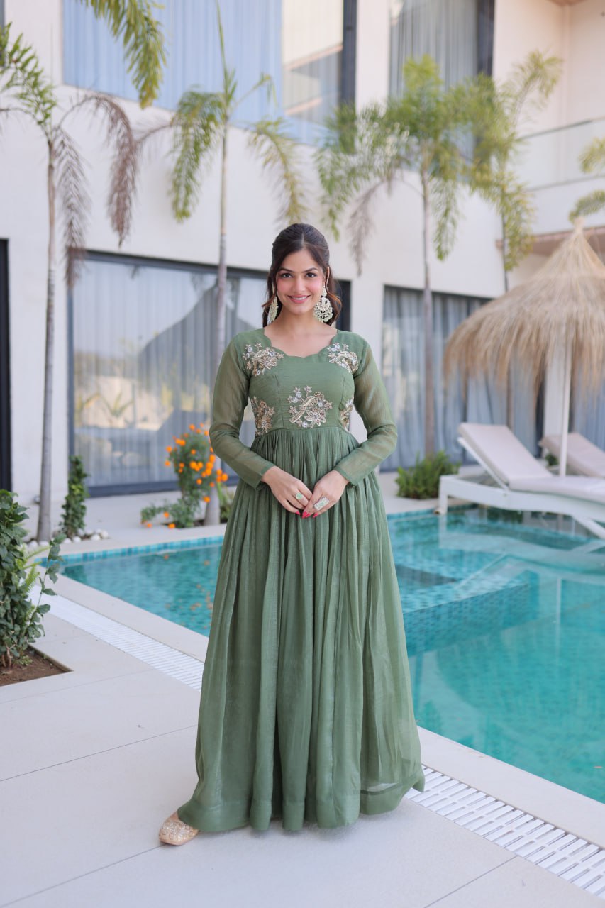 Amrah Ka 1222 Fancy Fabric Gown Collection