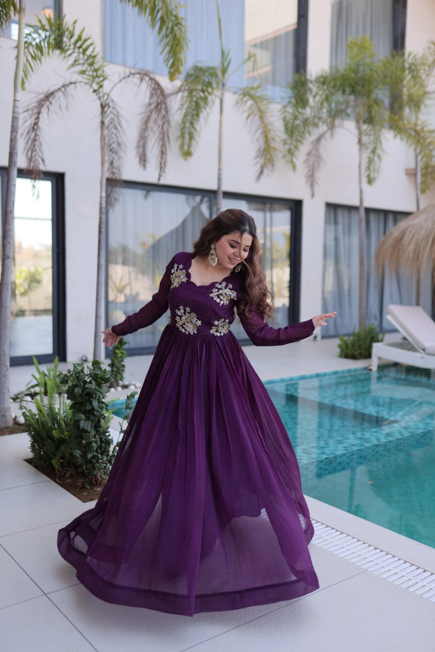 Amrah Ka 1222 Fancy Fabric Gown Collection