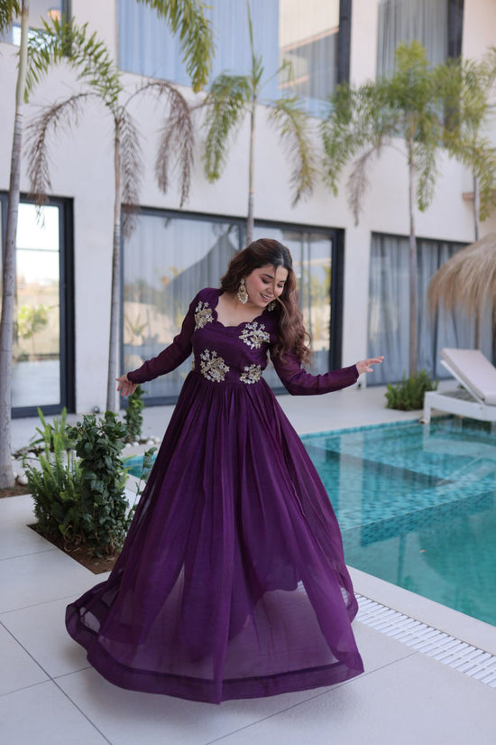 Amrah Ka 1222 Fancy Fabric Gown Collection