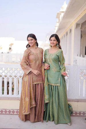 Amrah Ka 1229 Fendy Crush Salwar Suit Set