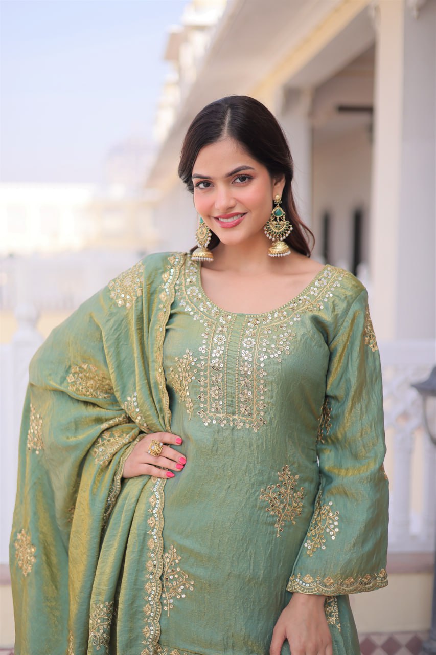 Amrah Ka 1229 Fendy Crush Salwar Suit Set