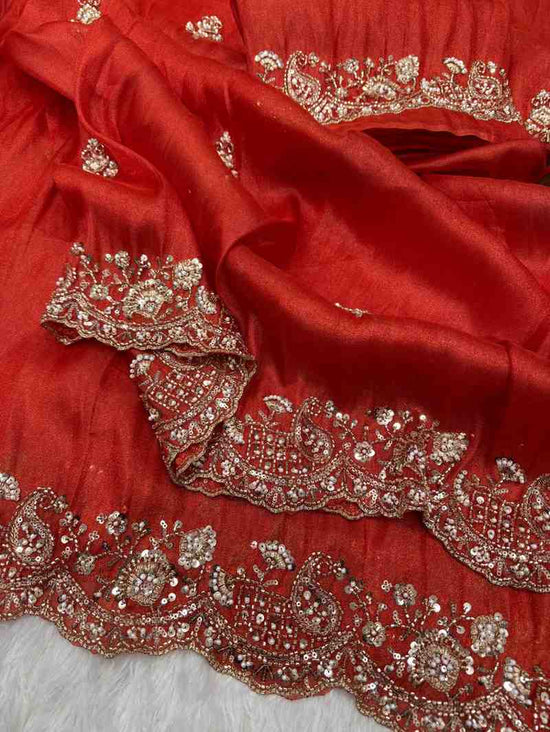 Kc 2121 Soft Tissue Embroidered Designer Saree Collection - Amrah Wholesale