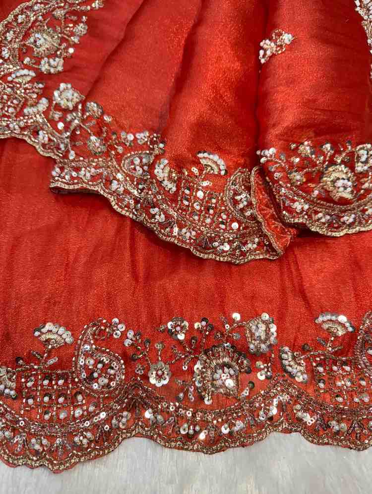 Kc 2121 Soft Tissue Embroidered Designer Saree Collection - Amrah Wholesale