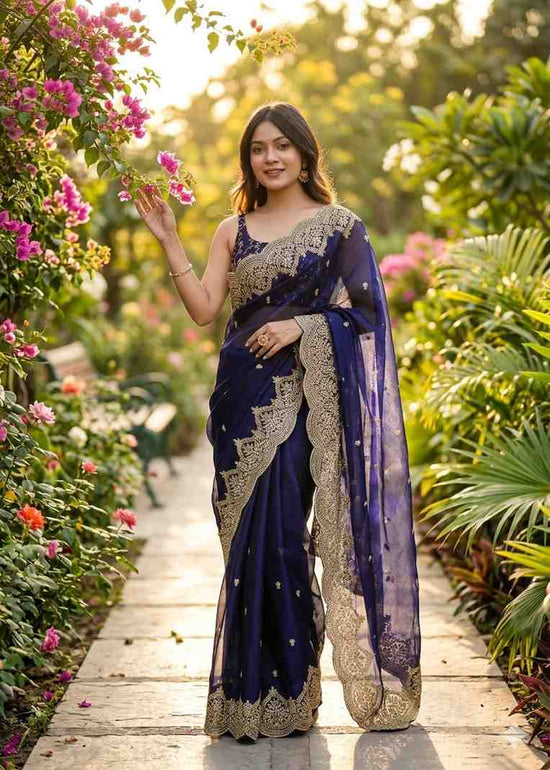 Kc 921 Fendy Chiffon Sequins Saree Collection - Amrah Wholesale