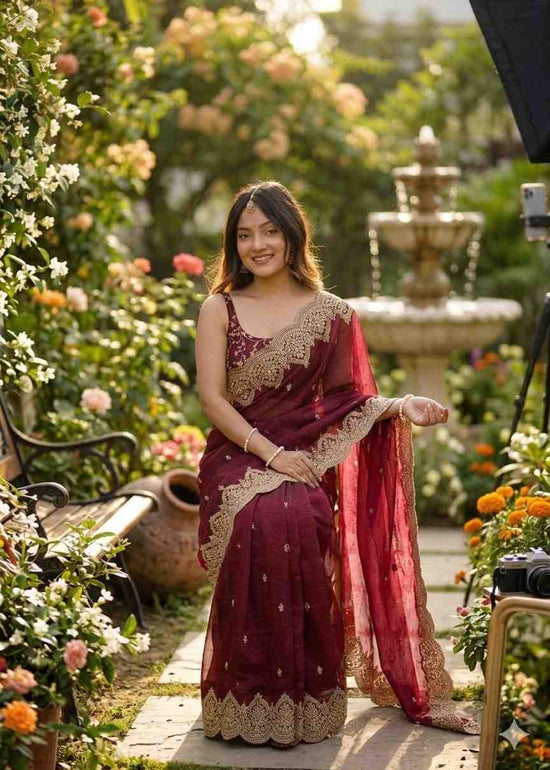 Kc 921 Fendy Chiffon Sequins Saree Collection - Amrah Wholesale