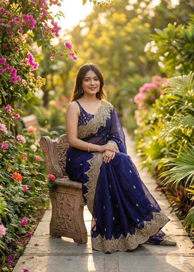 Kc 921 Fendy Chiffon Sequins Saree Collection - Amrah Wholesale