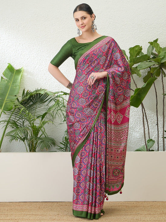 Amrah Wholesale Lux Vol 32 Semi Modal Saree - Amrah Wholesale