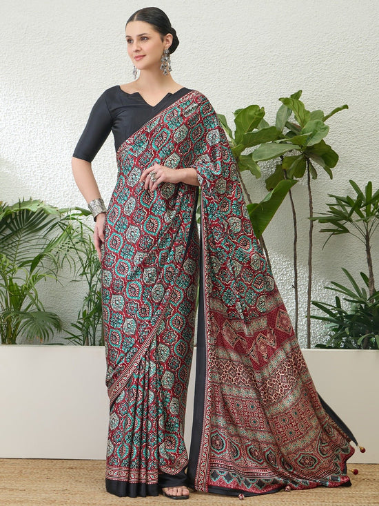 Amrah Wholesale Lux Vol 32 Semi Modal Saree - Amrah Wholesale