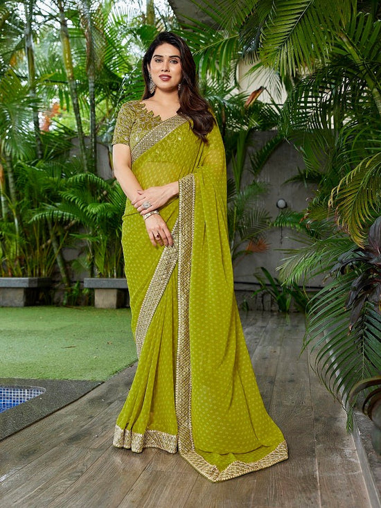 Amrah Wholesale Mahek 224 Georgette Saree - Amrah Wholesale