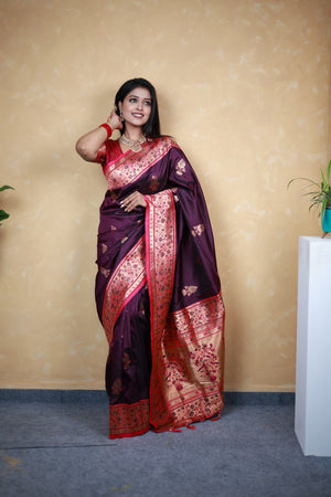 Amrah Wholesale Mb 28 Paithani Silk Saree - Amrah Wholesale