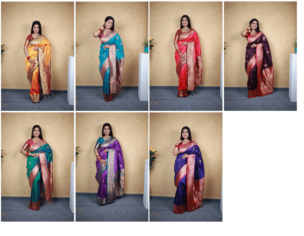 Amrah Wholesale Mb 28 Paithani Silk Saree - Amrah Wholesale