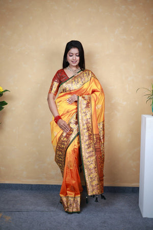 Amrah Wholesale Mb 28 Paithani Silk Saree - Amrah Wholesale