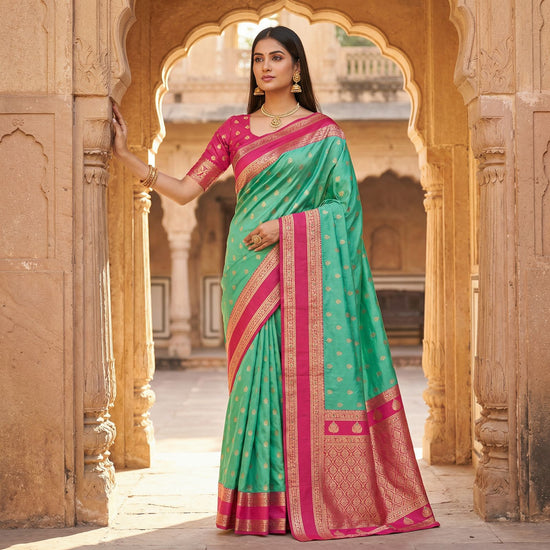 Amrah Mb 3324 Banarasi Silk Saree Collection