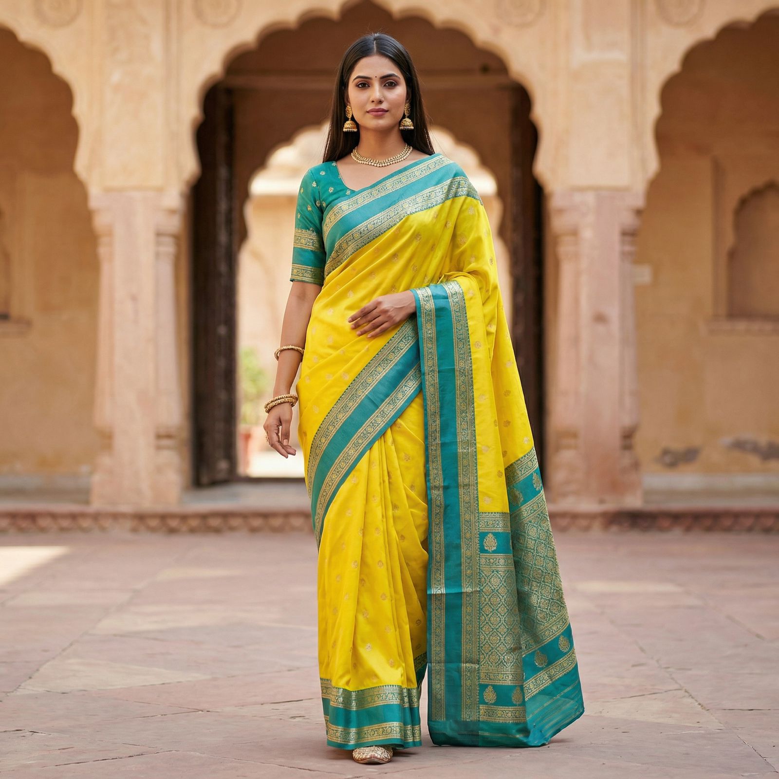Amrah Mb 3324 Banarasi Silk Saree Collection