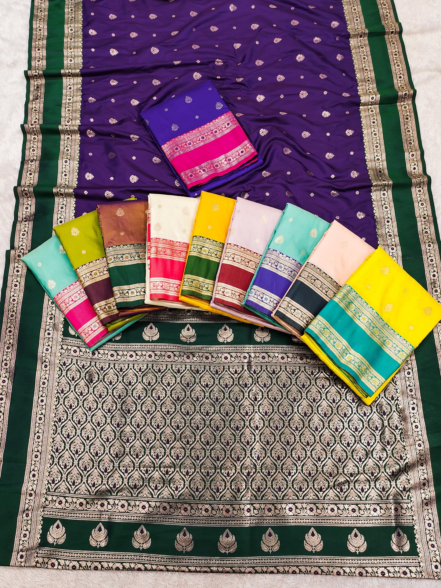 Amrah Mb 3324 Banarasi Silk Saree Collection