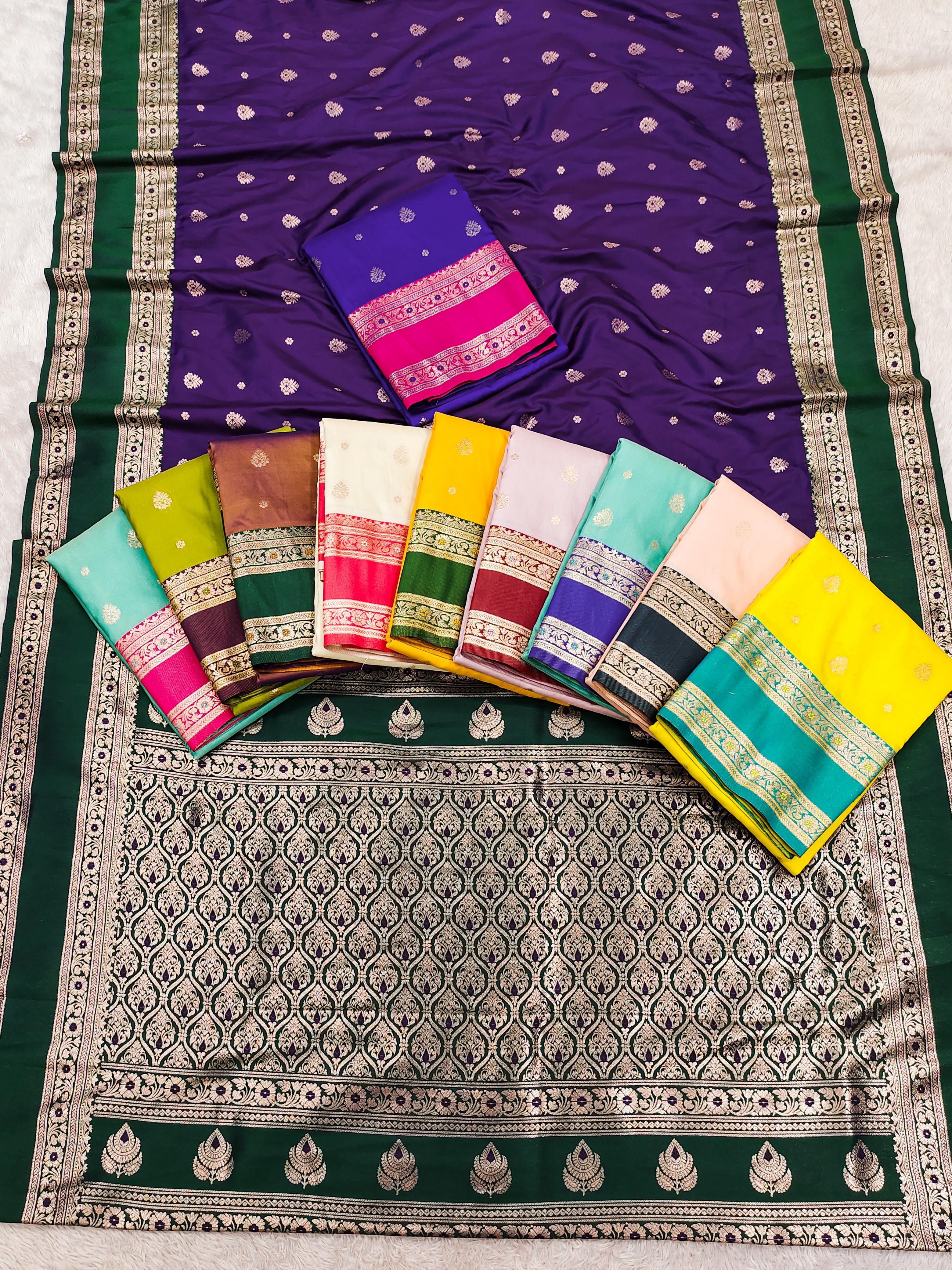 Amrah Mb 3324 Banarasi Silk Saree Collection