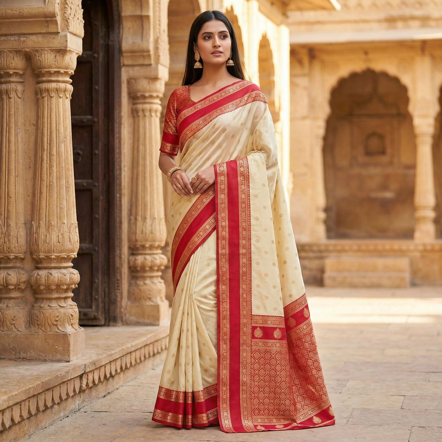 Amrah Mb 3324 Banarasi Silk Saree Collection