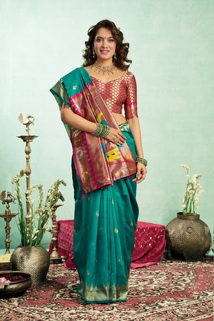 Meera 333 Paithani Silk Zari Weaving Saree Collection