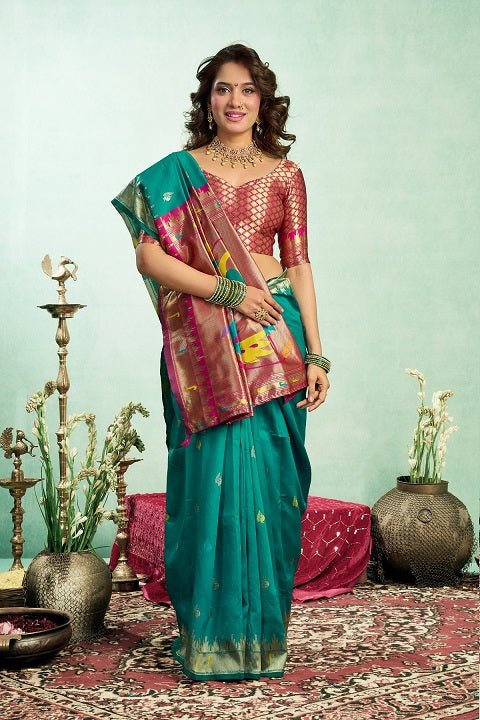 Meera 333 Paithani Silk Zari Weaving Saree Collection - Amrah Wholesale
