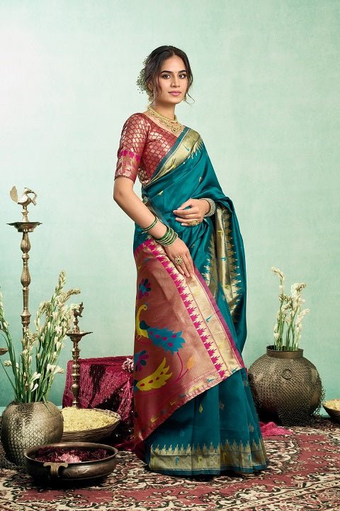 Meera 333 Paithani Silk Zari Weaving Saree Collection - Amrah Wholesale