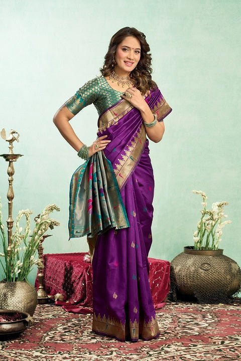 Meera 333 Paithani Silk Zari Weaving Saree Collection - Amrah Wholesale