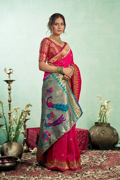 Meera 333 Paithani Silk Zari Weaving Saree Collection - Amrah Wholesale