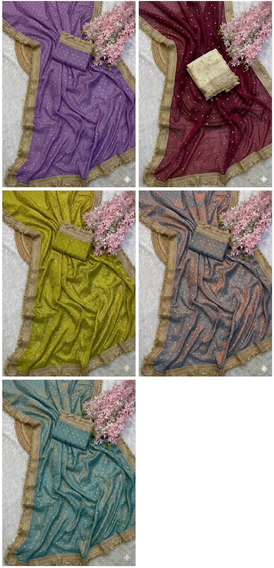 Amrah Wholesale Mossbutti Vol 2 Silk Saree