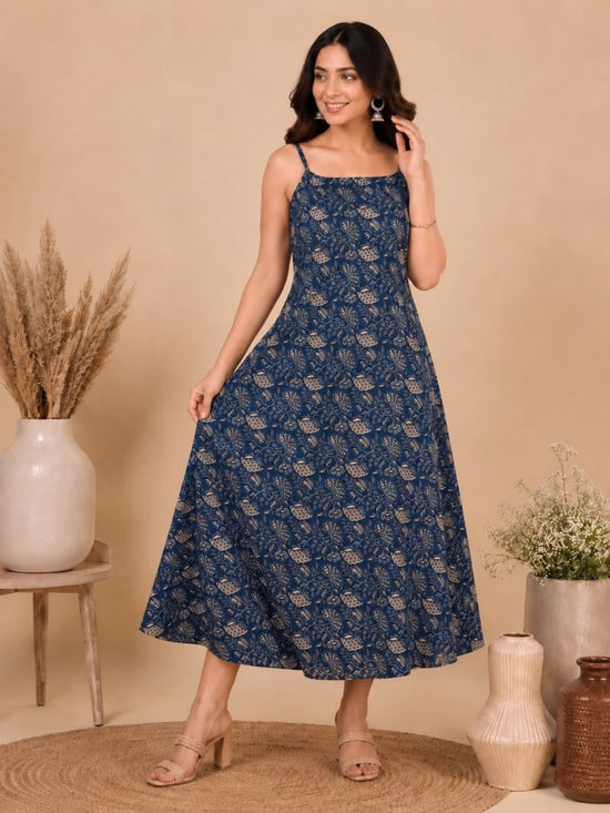 Amrah Naisha K 1072 Pure Cambric Cotton Printed One Piece Dress