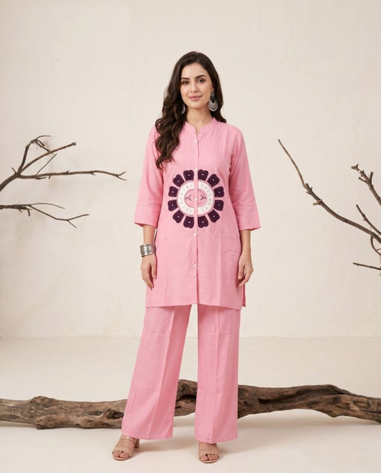 Amrah Wholesale Naisha K 1252 Mul Chanderi Co Ord Set