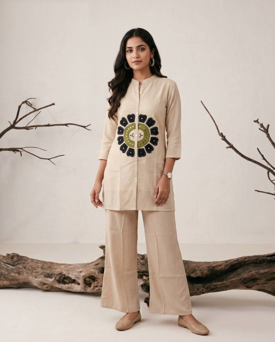 Amrah Wholesale Naisha K 1252 Mul Chanderi Co Ord Set