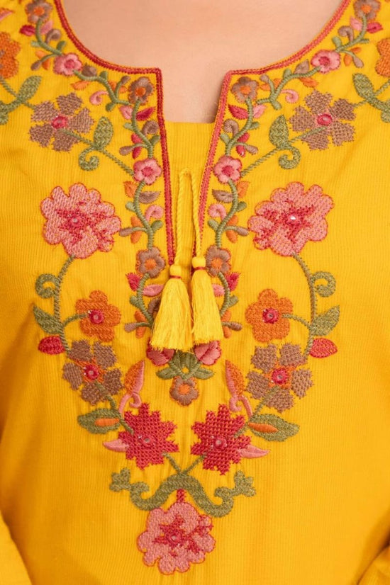 Amrah Naisha K 1410 Silly Cotton Kurti Pant Dupatta Set