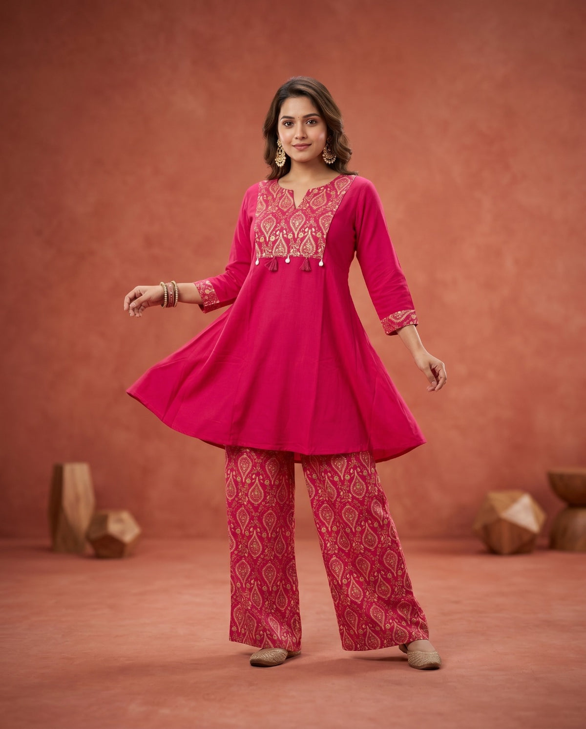 Amrah Wholesale Naisha K 888 Cotton Kurti Pant Set