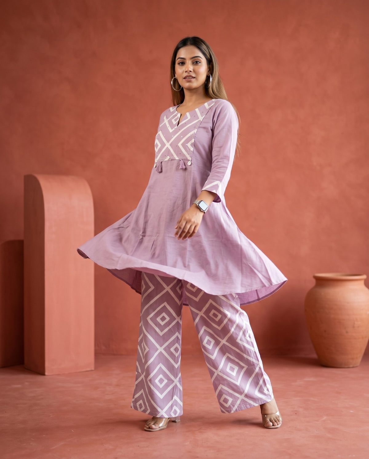 Amrah Wholesale Naisha K 888 Cotton Kurti Pant Set